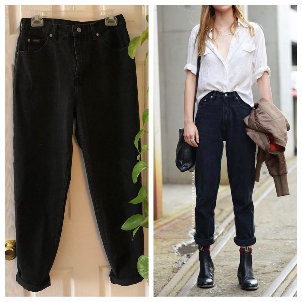 Black Vintage Mom Jeans ✨ Riders by Lee